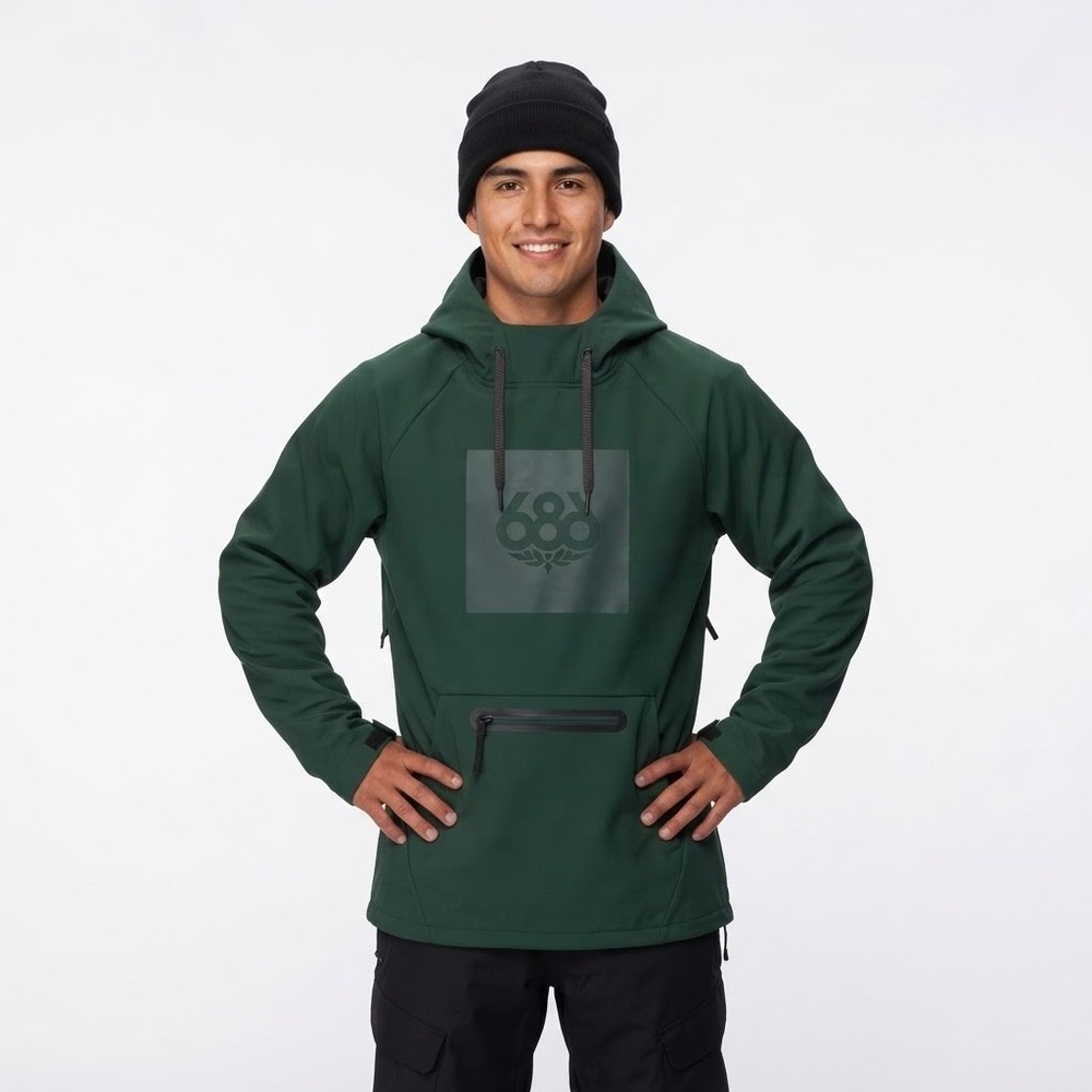686 Waterproof Hoodie Mens Size Small Moss Green New M3WNCS110 infiDRY 10K